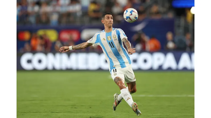 Angel Di María atuando pela Argentina na Copa América. (Foto de Elsa/Getty Images)