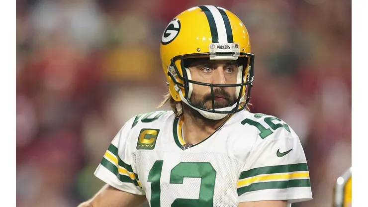 Aaron Rodgers está fora do jogo contra os Chiefs (Getty Images)