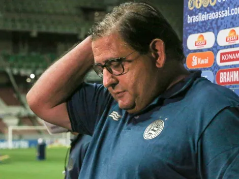 Guto Ferreira é surpreendido por lateral em treino do Bahia nesta 4ª: "Apareceu treinando"