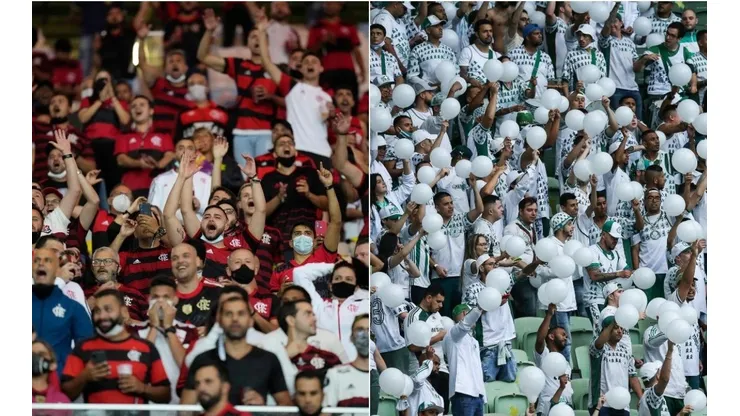 Torcedores de Flamengo e Palmeiras prometem marcar presença no Uruguai (Foto: Getty Images)
