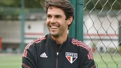 Foto: Erico Leonan / saopaulofc - Kaká compareceu ao CT da Barra Funda para iniciar período de acompanhamento com Rogério Ceni