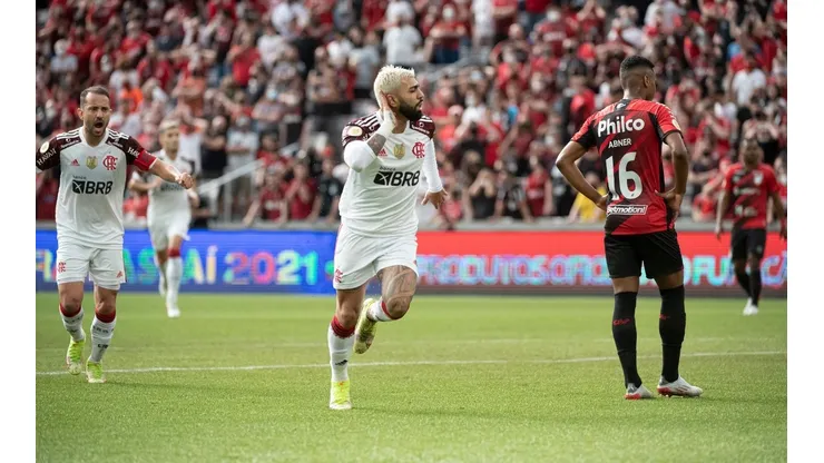 Gabigol volta a marcar com a camisa do Flamengo e chega a 99 gols pela equipe (Foto: Alexandre Vidal/Flamengo)