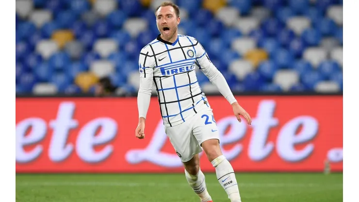 Eriksen com a camisa da Inter de Milão (Foto: Getty Images)