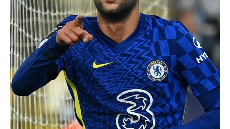 Ziyech comemorando gol do Chelsea (Foto: Divulgação/Chelsea FC)