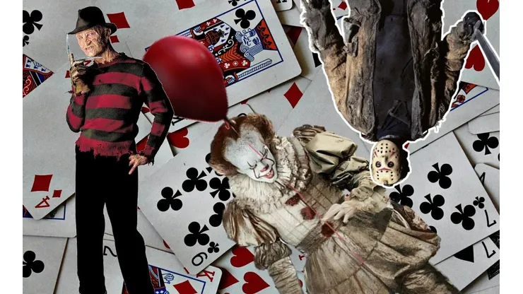 Já imaginou jogar poker contra os astros dos filmes de terror: (Foto: Montagem)