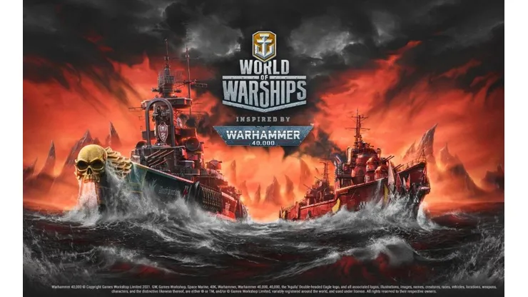 World of Warships recebe crossover com Warhammer 40.000