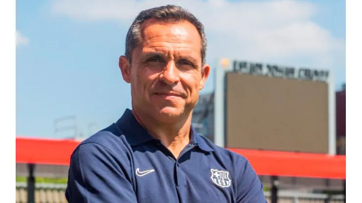 Sergi Barjuan é o técnico interino do Barcelona (Twitter/Reprodução)