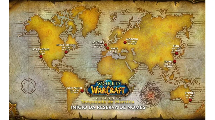 Temporada de Maestria em World of Warcraft Classic chega em 16 de novembro