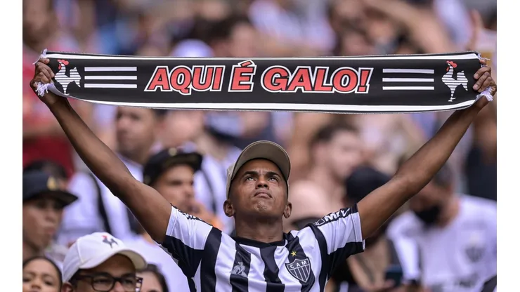 Torcida do Galo nas arquibancadas do Mineirão (Foto: Getty Images)