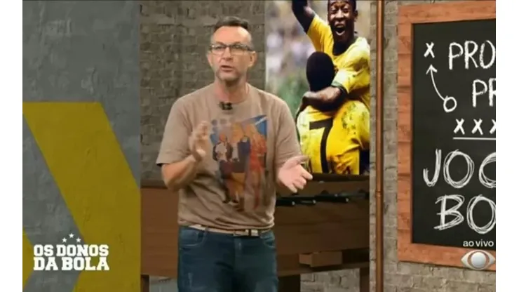 Neto na apresentação do programa 'Os Donos da Bola' (Foto: Reprodução/Band)
