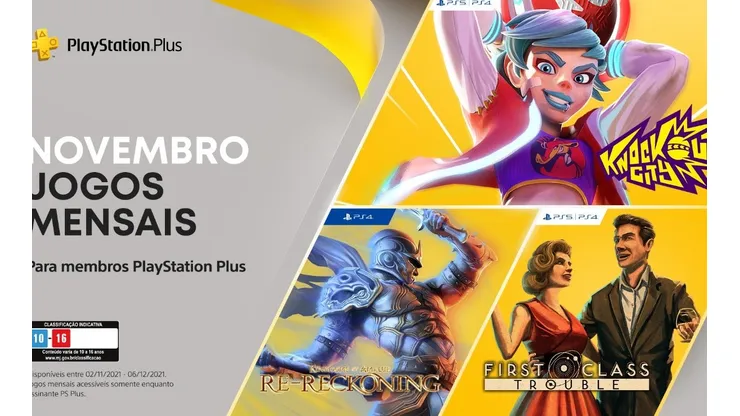 PS Plus terá 6 jogos de graça aos assinantes de novembro