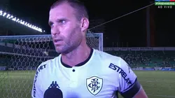 Jogador reforçou empenho da equipe durante a partida | Crédito: Reprodução Sportv