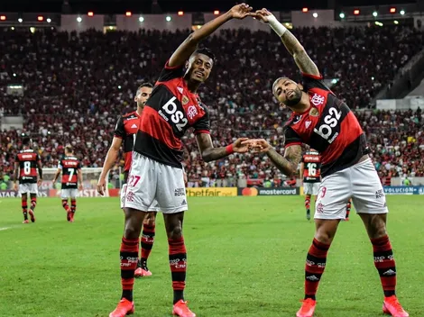 Bruno Henrique e Gabigol revezam funções no Flamengo