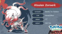 Zorua e Zoroark recebem mais detalhes em trailer de Pokémon Legends: Arceus