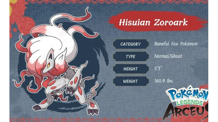 Zorua e Zoroark recebem mais detalhes em trailer de Pokémon Legends: Arceus