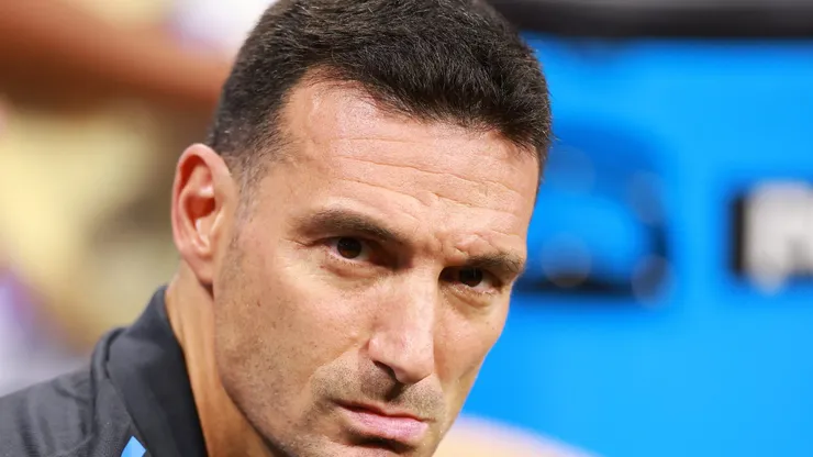 Scaloni em partida da Copa América 2024 entre Argentina x Canadá (Foto: Hector Vivas/Getty Images)