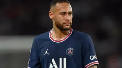 Neymar não jogou bem contra o Olympique (Foto: Getty Images)