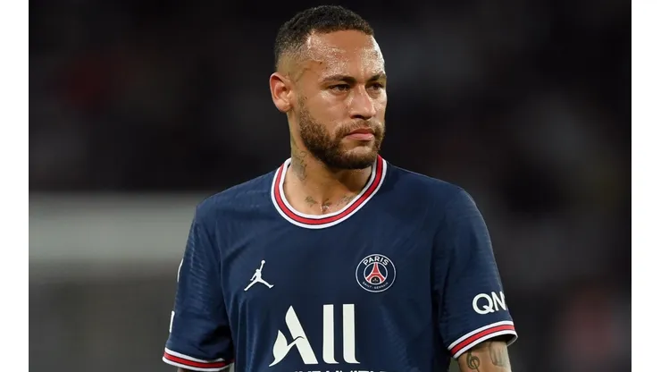 Neymar não jogou bem contra o Olympique (Foto: Getty Images)