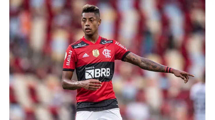 Bruno Henrique não sente mais desconforto na coxa | Crédito: Thiago Ribeiro/AGIF