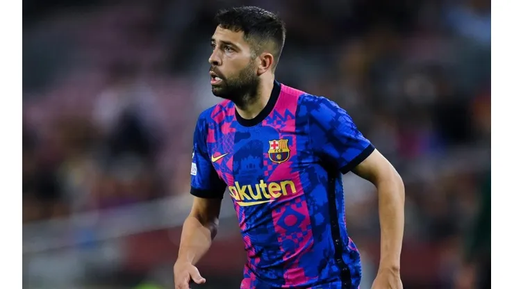 Jordi Alba durante partida contra o Dinamo Kiev (Getty Images)