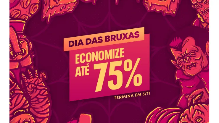 Promoção de Dia das Bruxas traz até até 80% de desconto em jogos do PlayStation