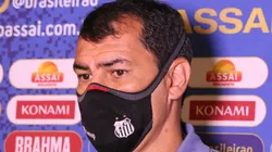 Fabio Carille durante coletiva após partida contra o Atlético-MG (Fernando Moreno/AGIF)