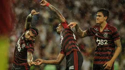 Trio de atacantes do Flamengou marcou 104 dos 200 gols feitos nas últimas 99 partidas do Brasileirão (Foto: Allan Carvalho/AGIF)