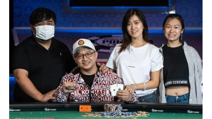 Zhi Wu viveu o sonho de todo jogador de poker (Foto: Alec Rome/PokerNews)
