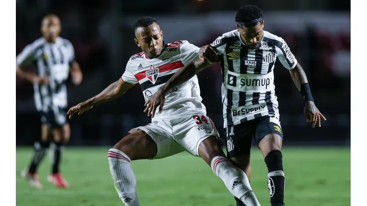 São Paulo e Santos ficaram no 1 a 1 pelo Brasileirão (Foto: Getty Images)