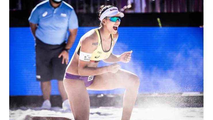 Vibração de Duda na vitória contra os Estados Unidos (Divulgação/FIVB)