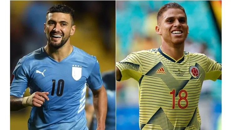 Uruguai e Colômbia se enfrentam nesta quinta-feira (Foto: Getty Images)