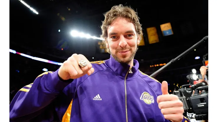 Pau Gasol foi bicampeão da NBA com o Los Angeles Lakers (Getty Images)