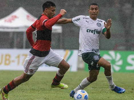 Flamengo aplica goleada impiedosa no Palmeiras no sub-17