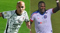 Corinthians x Bahia: como assistir AO VIVO esse duelo do Campeonato Brasileiro. (Foto: Jhony Pinho/Diogo Reis/AGIF)
