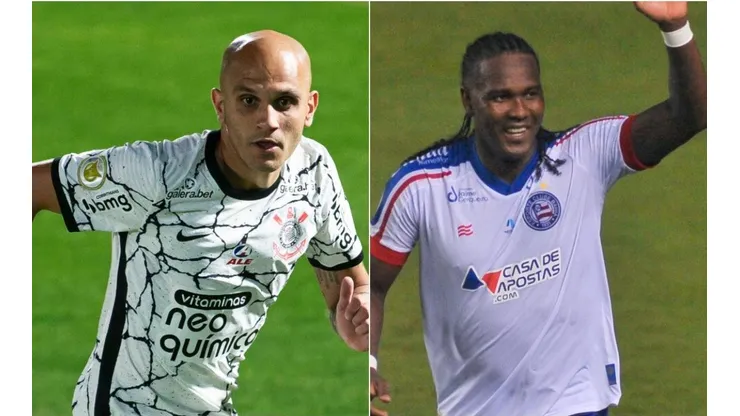 Corinthians x Bahia: como assistir AO VIVO esse duelo do Campeonato Brasileiro. (Foto: Jhony Pinho/Diogo Reis/AGIF)