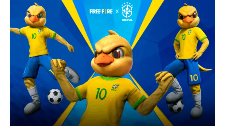 Free Fire recebe skins oficiais da Seleção Brasileira de Futebol