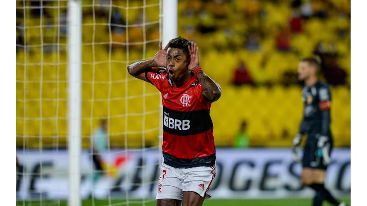 O jogador marcou os quatro gols dos dois jogos das semifinais da Libertadores diante do Barcelo-EQU | Crédito: Marcelo Cortes - CRF