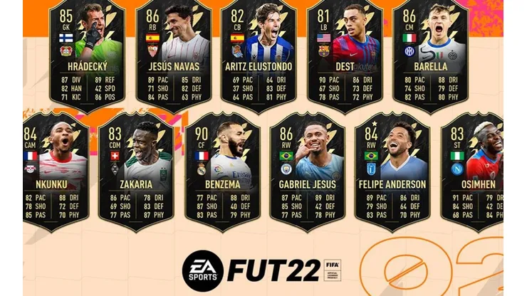 FIFA 22: Gabriel Jesus, Felipe Anderson e Benzema são alguns dos destaques do Time da Semana