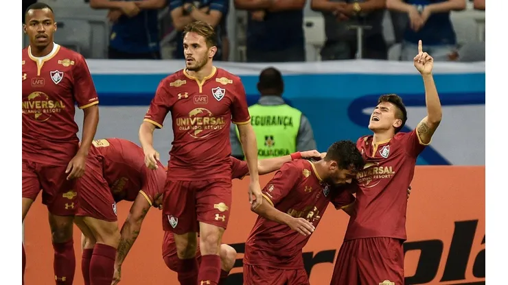 Jogadores do Fluminense comemoram gol (Foto: Getty Images)
