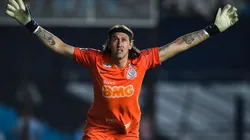 Cássio, em campo com a camisa do Corinthians (Foto: Getty Images)
