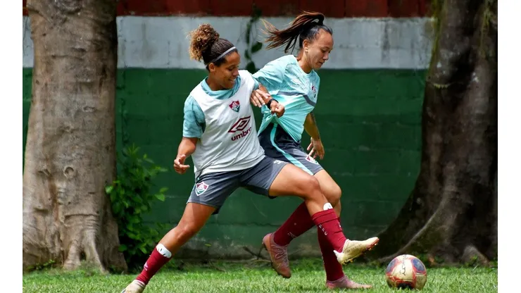 O time do Fluminense durante treino. (Foto: MAILSON SANTANA/FLUMINENSE FC)