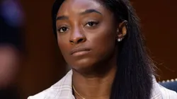 Simone Biles durante o testemunho dado no Senado dos Estados Unidos, sobre as investigações do caso Larry Nassar. (Foto: Getty Images)