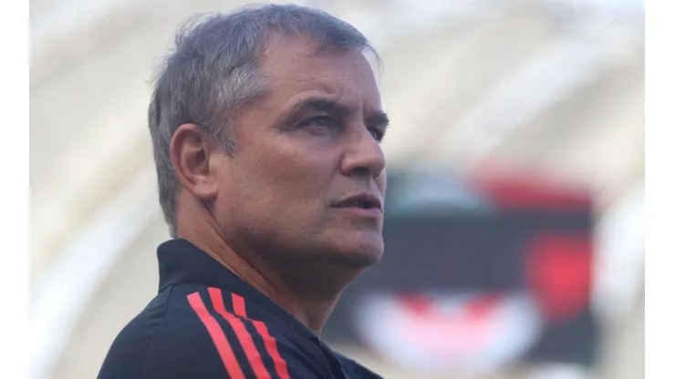 Aguirre: satisfeito com desempenho do atacante (Foto: Ricardo Duarte/Internacional/Divulgação)
