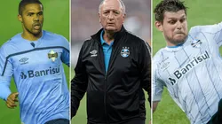 Douglas Costa e Kannemann: à disposição de Felipão (Fotos: Pedro H. Tesch/AGIF / Jorge Rodrigues/AGIF e Marcello Zambrana/AGIF)