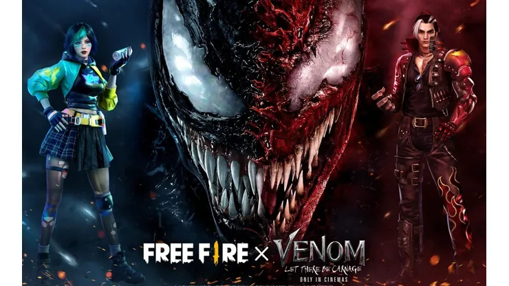 Filme Venom: Tempo de Carnificina será o próximo tema de Free Fire