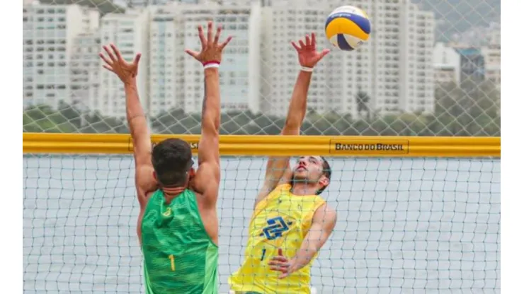 Na foto, Samuel e Mateus Dultra. (Foto: Divulgação CBV)