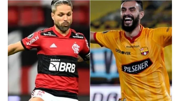 Flamengo vence o Barcelona-EQU por 2 x 0 pelo primeiro jogo da semifinal da Libertadores. (Foto: Getty Images)