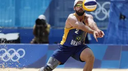 Bruno Schmidt durante a participação nos Jogos de Tóquio. (Foto: Getty Images)