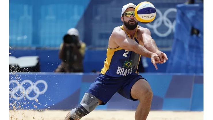 Bruno Schmidt durante a participação nos Jogos de Tóquio. (Foto: Getty Images)