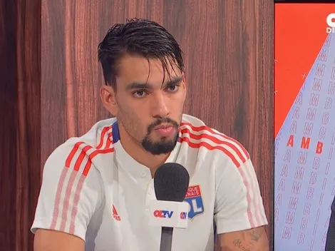 Lucas Paquetá recebe homenagem da torcida do Lyon